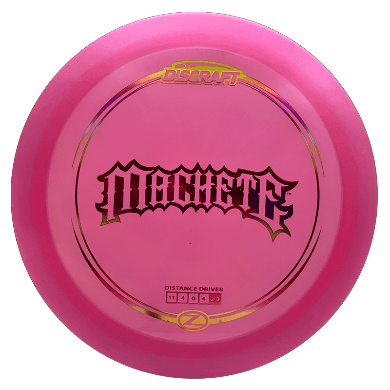 173 - 74g - Pink (Sunset Foil) Z Line Discraft Machete - Skyline Disc Golf