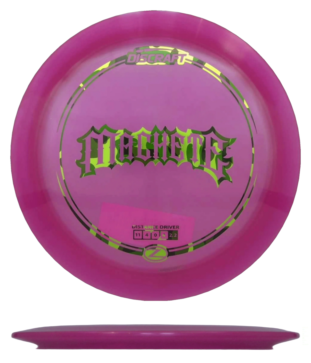 Discraft Machete - Z Line / 173-74g - Pink (Camo) - Skyline Disc Golf
