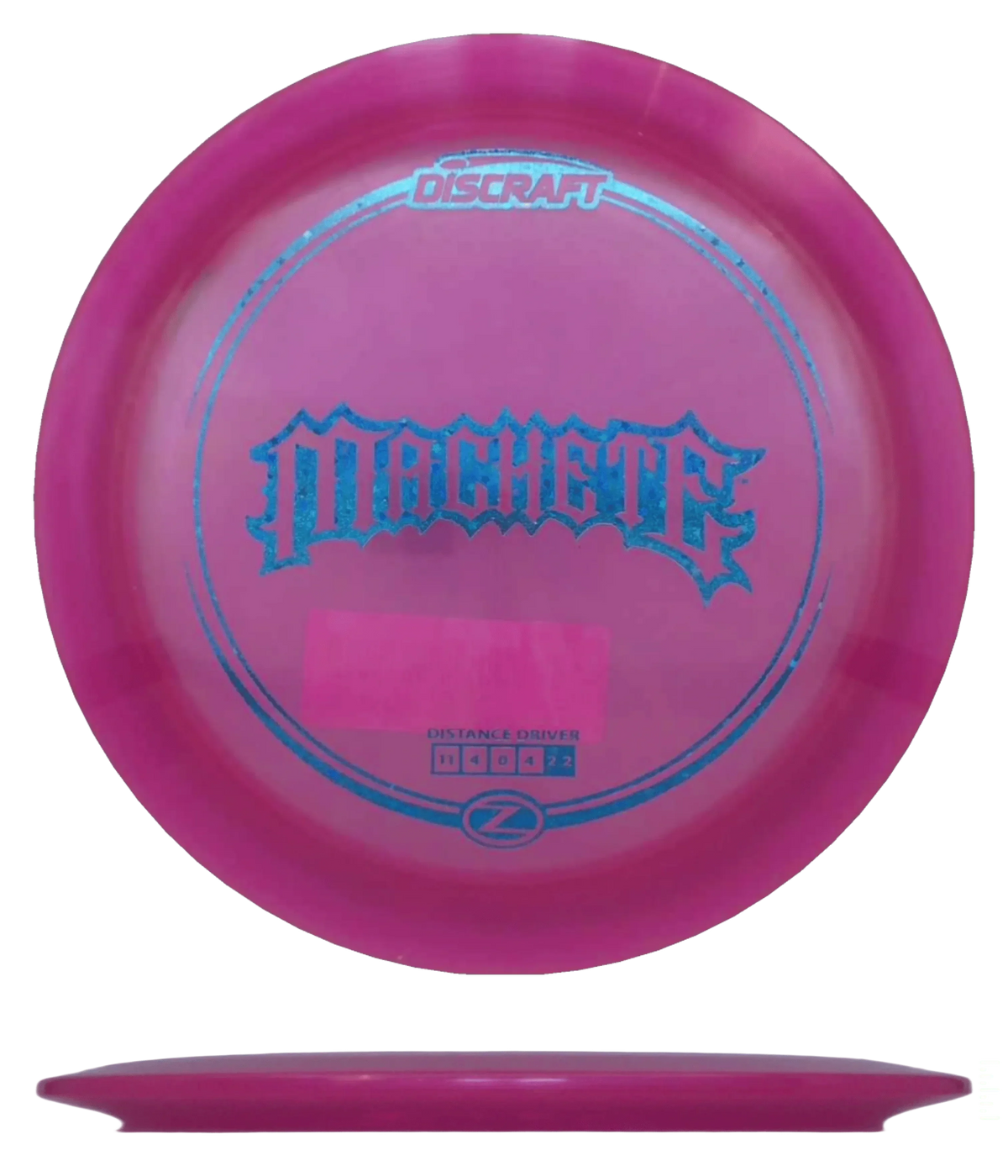 Discraft Machete - Z Line / 173-74g - Pink (Blue Glitter and Stars) - Skyline Disc Golf
