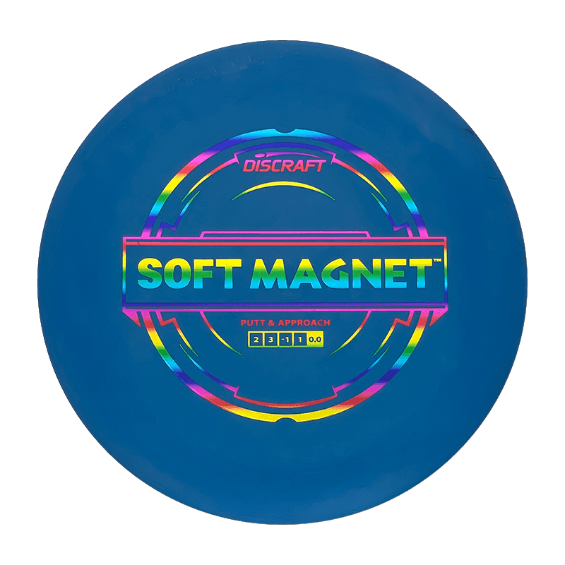 173 - 74g - Blue (Rainbow Foil) Soft Putter Line Discraft Magnet - Skyline Disc Golf