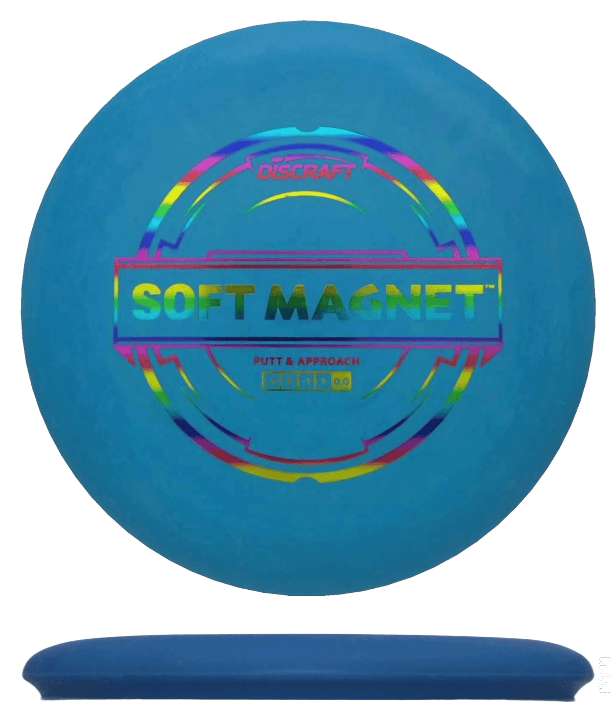 173 - 74g - Blue (Rainbow Foil) Soft Putter Line Discraft Magnet - Skyline Disc Golf