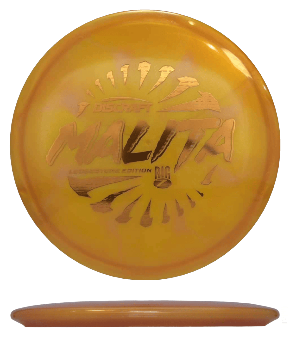 173 - 74g - Orange Honey (Orange Foil) Big Z Swirl - 2026 Ledgestone Discraft Malita - Skyline Disc Golf
