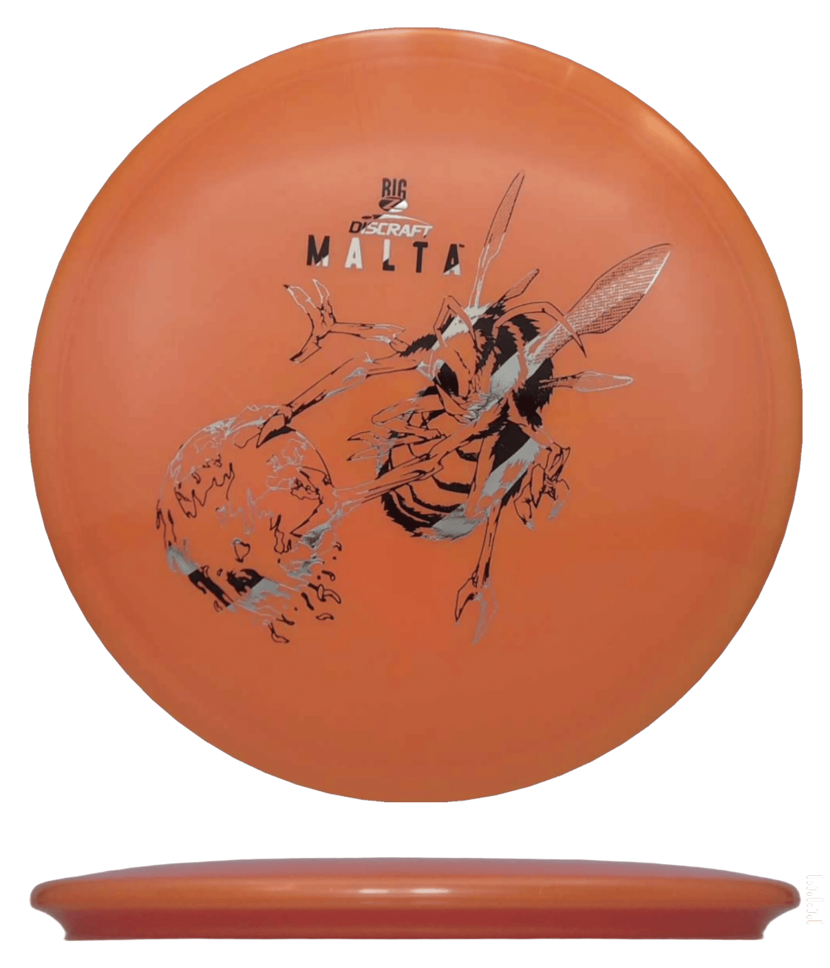 175 - 76g - Orange (Black/Silver Foil) Big Z Discraft Malta - Skyline Disc Golf