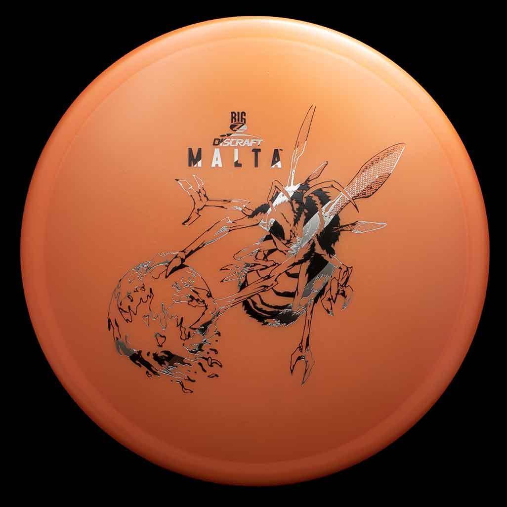 175 - 76g - Orange (Black/Silver Foil) Big Z Discraft Malta - Skyline Disc Golf