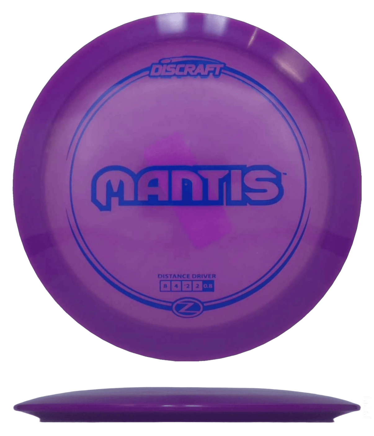 173 - 74g - Purple (Blue) Z Line Discraft Mantis - Skyline Disc Golf