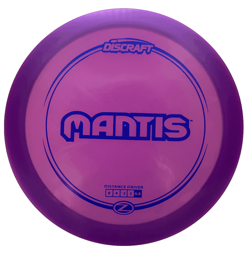 173 - 74g - Purple (Blue) Z Line Discraft Mantis - Skyline Disc Golf