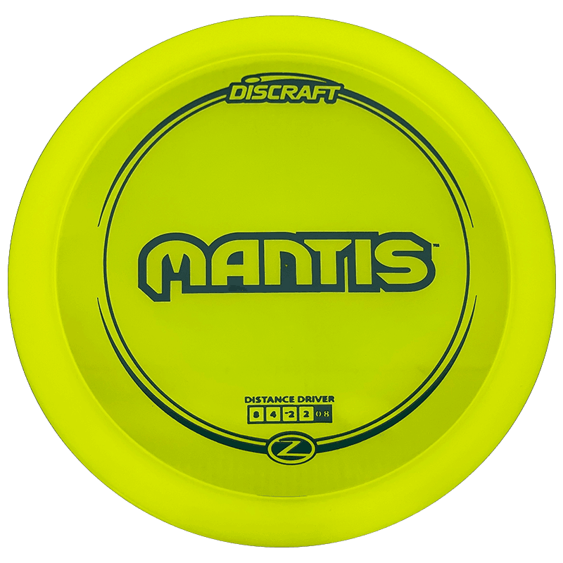 Discraft Mantis Discraft Mantis - Z Line / 170-72g - Yellow (Forest Green) - Skyline Disc Golf