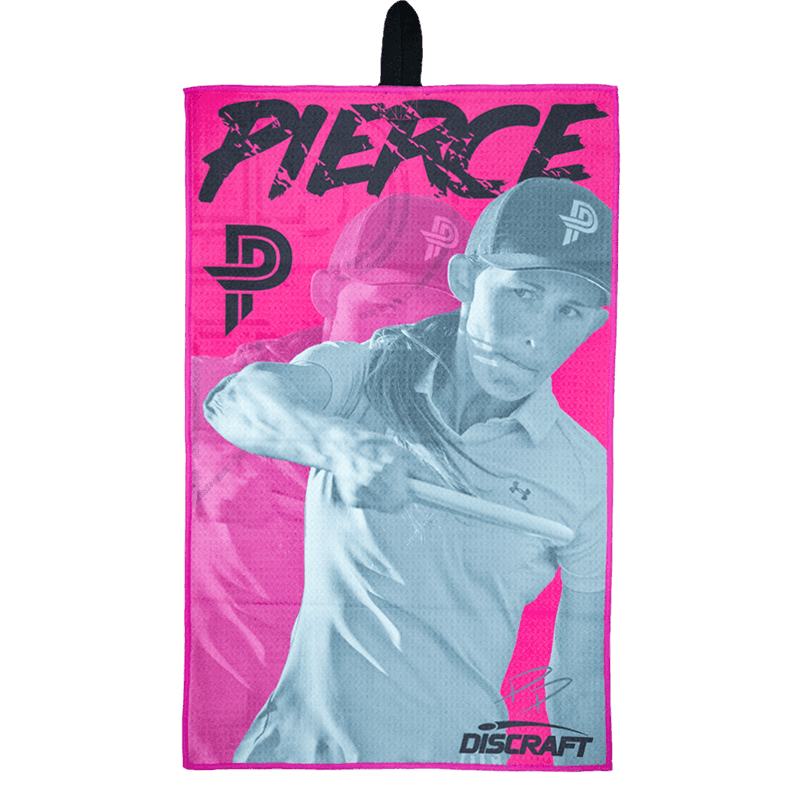 Pink Paige Pierce Discraft Microfiber Towel - Skyline Disc Golf