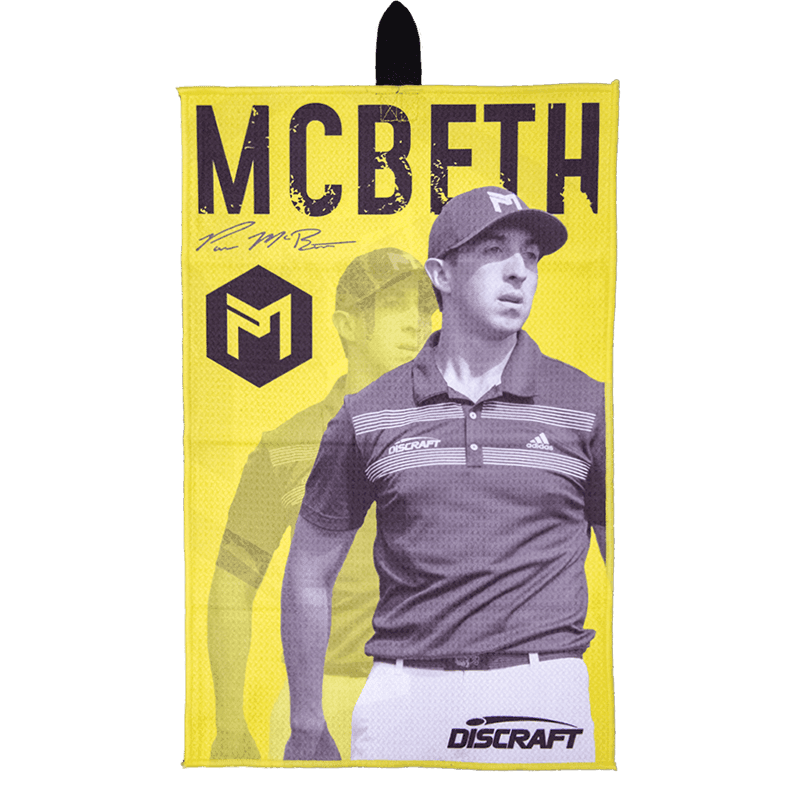 Discraft Microfiber Towel - Paul McBeth / Yellow