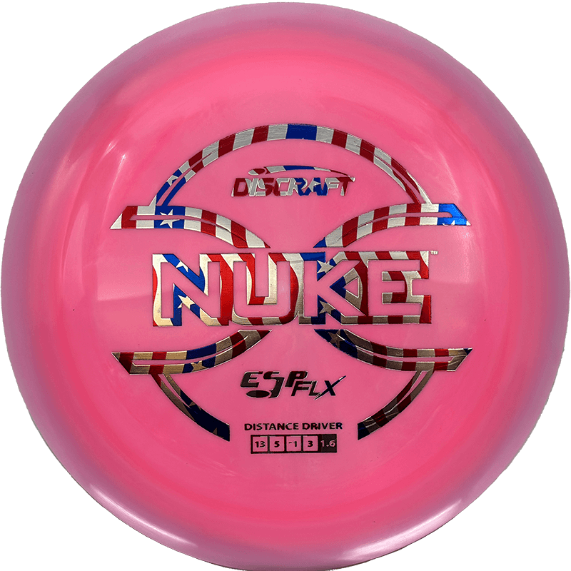 Discraft Nuke Discraft Nuke - ESP FLX / 170-72g - Pink Swirl (Flag Foil) - Skyline Disc Golf