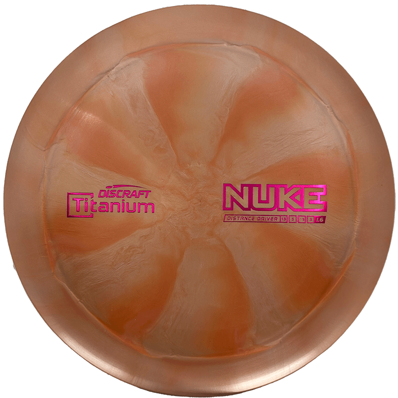 Discraft Nuke Discraft Nuke - Titanium / 170-72g - Sand Swirl (Crimson) - Skyline Disc Golf