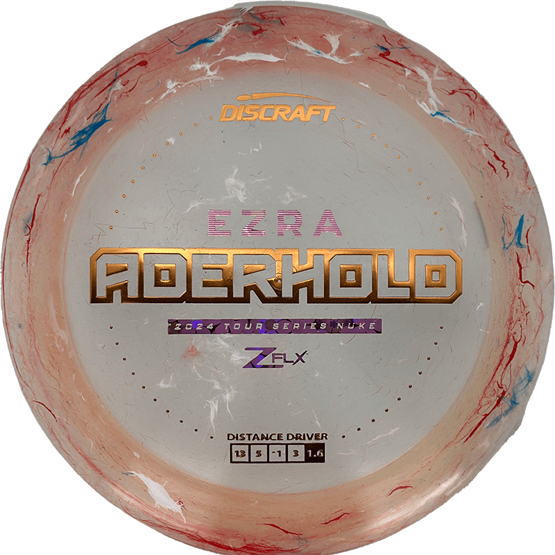 Discraft Nuke Discraft Nuke - Jawbreaker Z FLX - Ezra Aderhold Tour Series / 173-74g - Multicolor Jawbreaker (Orange Foil/Pink Flowers) - Skyline Disc Golf