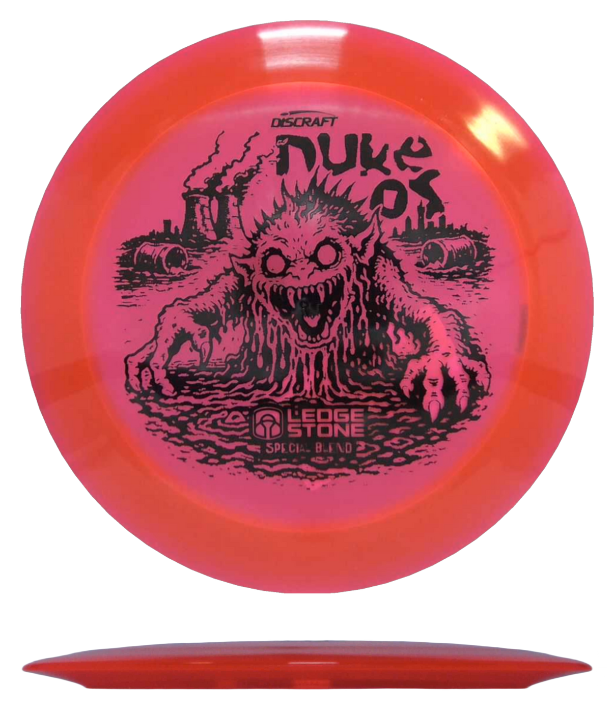 Discraft Nuke OS - Super FLX Z / 170-72g - Red (Black) - Skyline Disc Golf