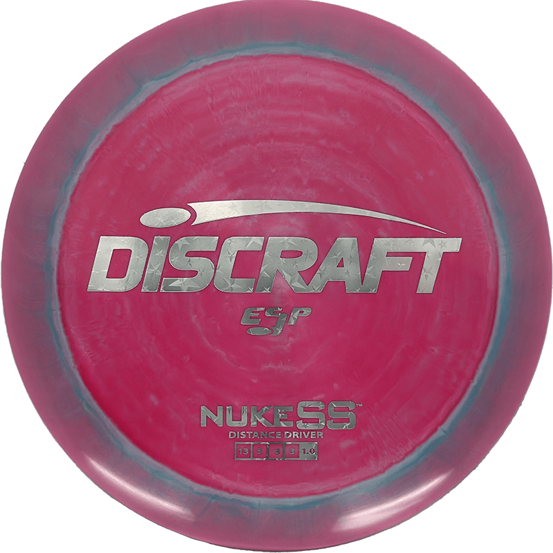 Discraft Nuke SS Discraft Nuke SS - ESP / 173-74g - Rose Pink Swirl (Silver Stars) - Skyline Disc Golf