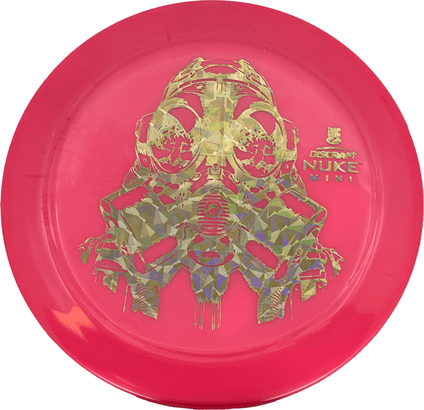 Discraft Oversize Mini - Nuke / Red-ish Pink (Gold Shatter)