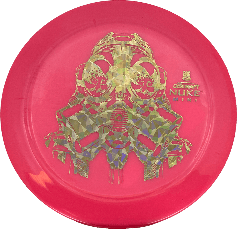 Discraft Oversize Mini Discraft Oversize Mini - Nuke / Red-ish Pink (Gold Shatter) - Skyline Disc Golf