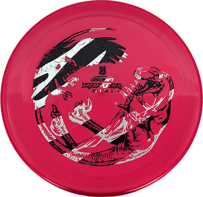 Discraft Oversize Mini Discraft Oversize Mini - Raptor / Red-ish Pink (Black/Silver) - Skyline Disc Golf