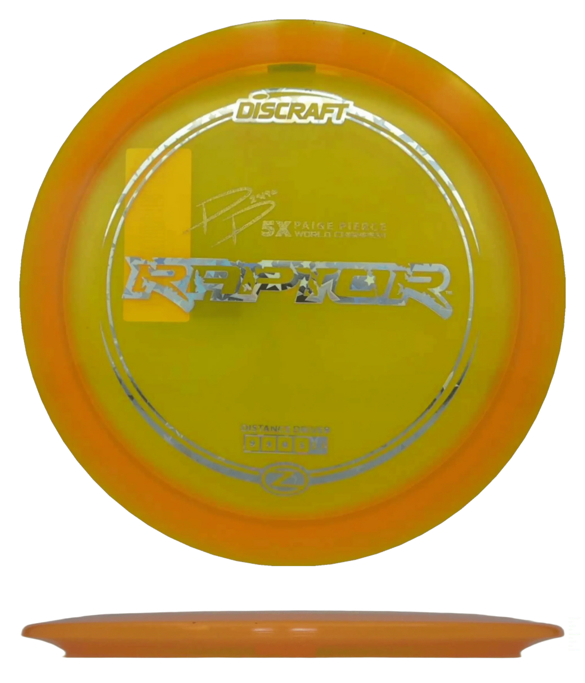Discraft Raptor - Z Line / 173-74g - Orange (Silver Stars) - Skyline Disc Golf