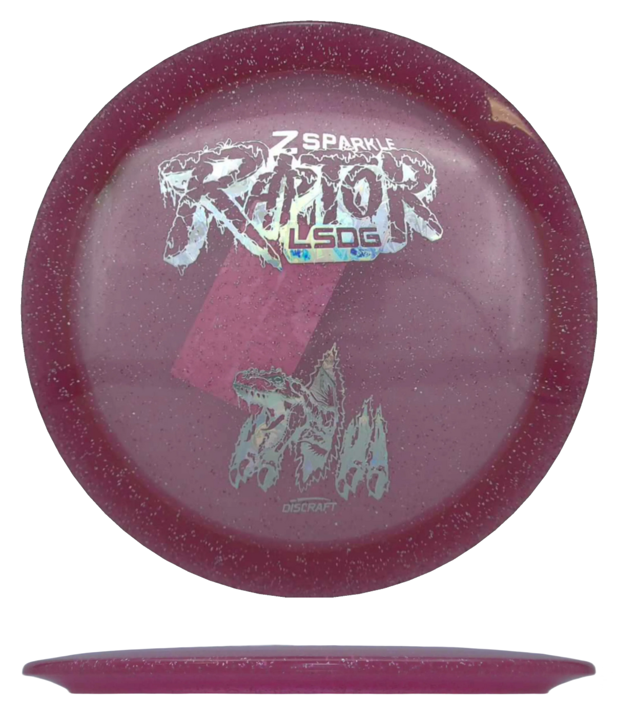 Discraft Raptor - Z Sparkle - 2026 Ledgestone (Season One) / 173-74g - Rose Red (Moneystamp) - Skyline Disc Golf