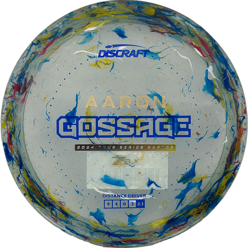 Discraft Raptor Discraft Raptor - Jawbreaker Z FLX - Aaron Gossage Tour Series / 170-72g - Multicolor Jawbreaker (Blue/Copper) - Skyline Disc Golf