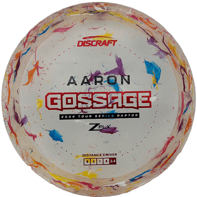 Discraft Raptor Discraft Raptor - Jawbreaker Z FLX - Aaron Gossage Tour Series / 173-74g - Multicolor Jawbreaker (Black/Red Foil) - Skyline Disc Golf