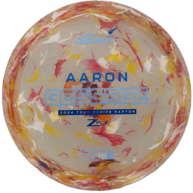 Discraft Raptor Discraft Raptor - Jawbreaker Z FLX - Aaron Gossage Tour Series / 173-74g - Multicolor Jawbreaker (Blue/Sky Blue) - Skyline Disc Golf