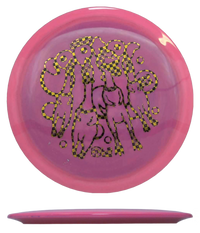 Discraft Raptor - ESP FLX - Ledgestone Wave 3 / 173-74g - Pink (Black Yellow Checkerboard) - Skyline Disc Golf