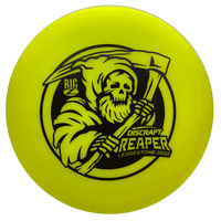 173 - 74g - Yellow (Black - Ledgestone Stamp) Big Z Discraft Reaper - Skyline Disc Golf