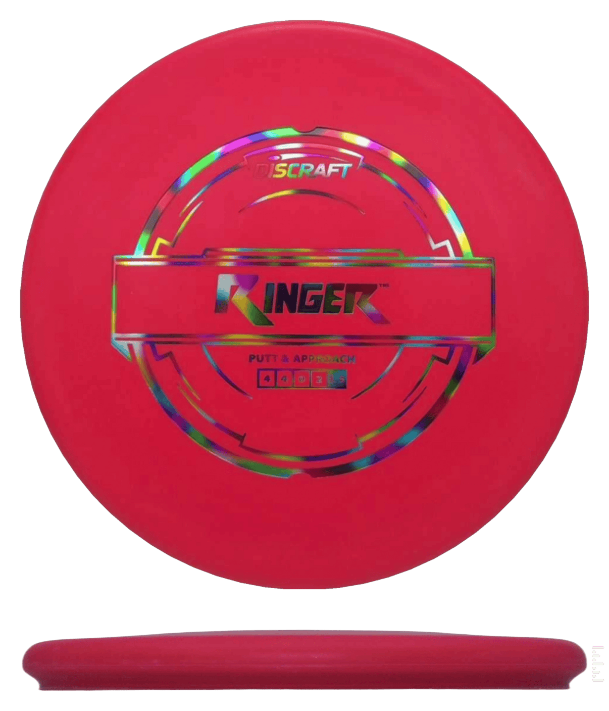 170 - 72g - Red (Jellybean) Putter Line Discraft Ringer - Skyline Disc Golf