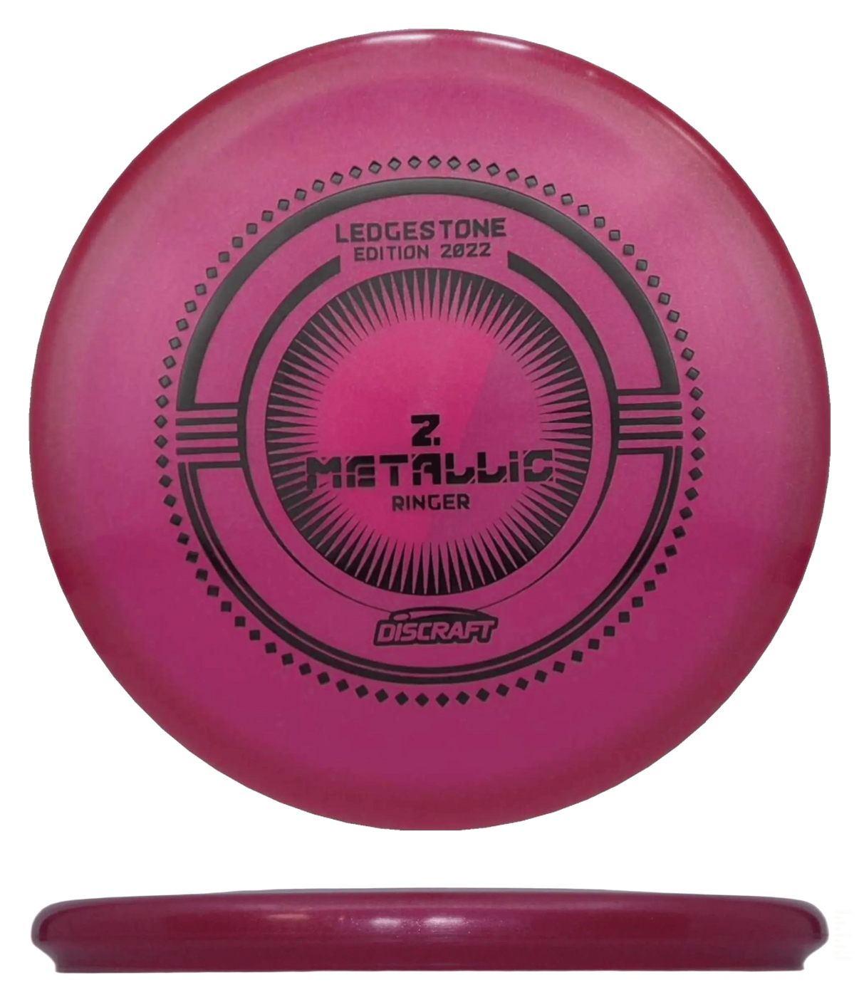 Discraft Ringer - Z Metallic - 2022 Ledgestone Edition / 173-74g - Red (Black) - Skyline Disc Golf