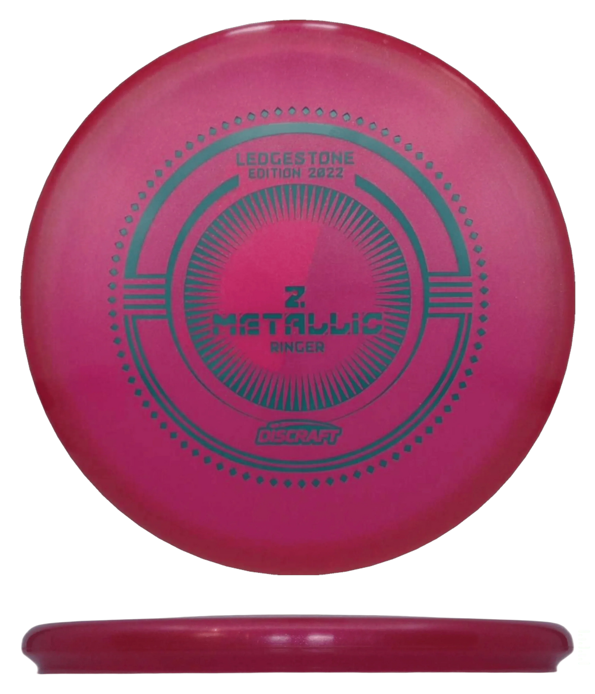 Discraft Ringer - Z Metallic - 2022 Ledgestone Edition / 173-74g - Red (Blue Green) - Skyline Disc Golf