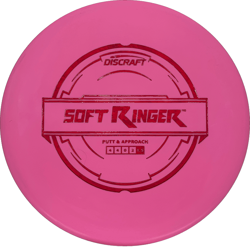 Discraft Ringer Discraft Ringer - Putter Line Soft / 170-72g - Pink (Red Shatter) - Skyline Disc Golf