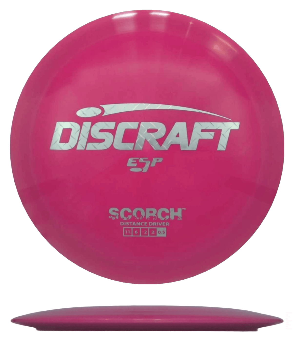 173 - 74g - Hot Rose Pink (Diamond Plate) ESP Discraft Scorch - Skyline Disc Golf