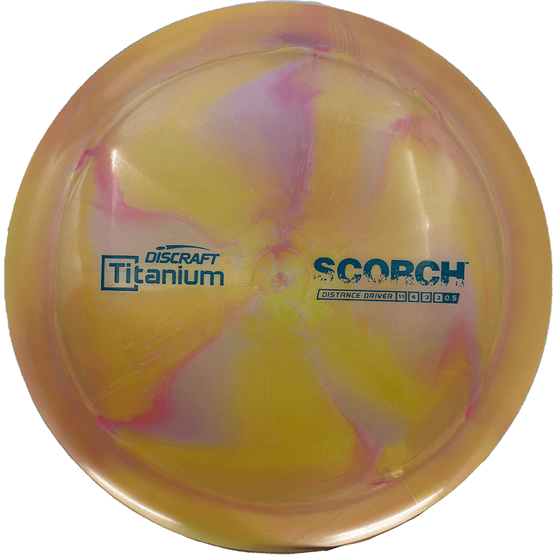 Discraft Scorch Discraft Scorch - ESP FLX / 173-74g - Strawberry/Orange Swirl (Forest Green) - Skyline Disc Golf