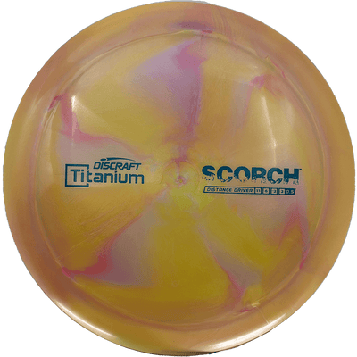 Discraft Scorch Discraft Scorch - ESP FLX / 173-74g - Strawberry/Orange Swirl (Forest Green) - Skyline Disc Golf