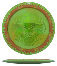 Discraft Scorch - ESP FuZed / 173-74g - Chartreuse Swirl w/ Orange Flames (Yellow Green Chrome - Supreme Flight Open Edition) - Skyline Disc Golf