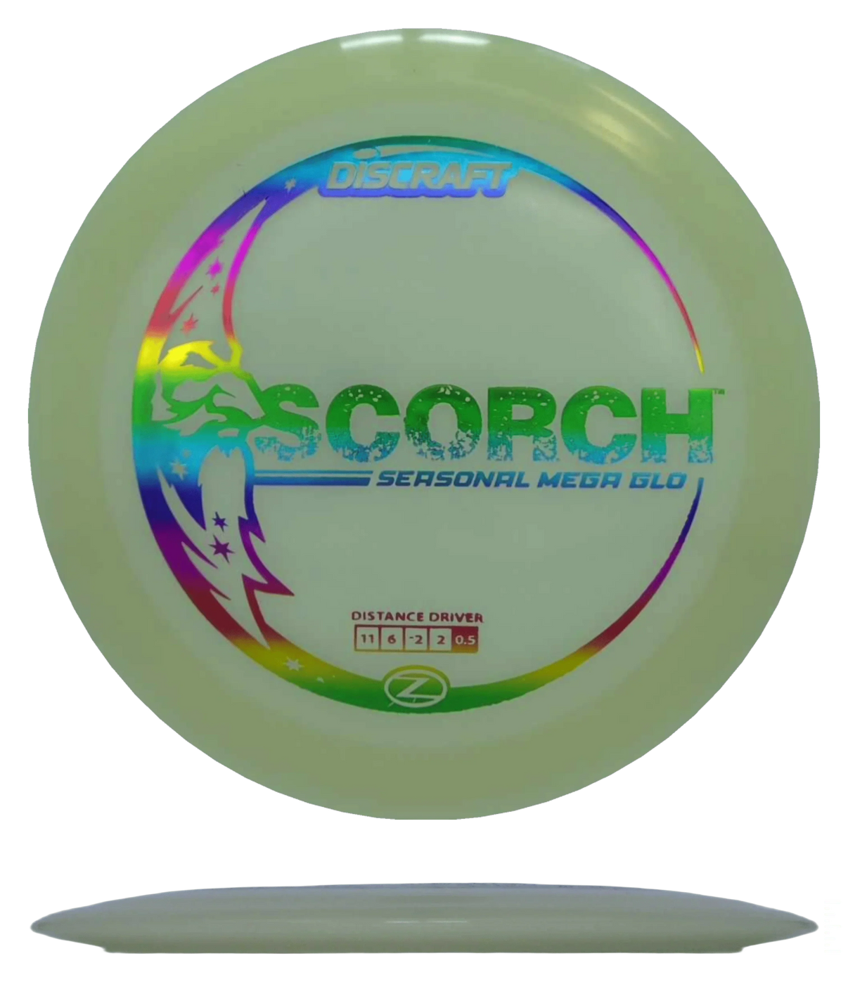 Discraft Scorch - Seasonal Mega Glo / 171g - Glow (Gold Foil) - Skyline Disc Golf