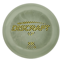 167 - 69g - Pea Green (Black/Gold Checkers) ESP Discraft Sol - Skyline Disc Golf