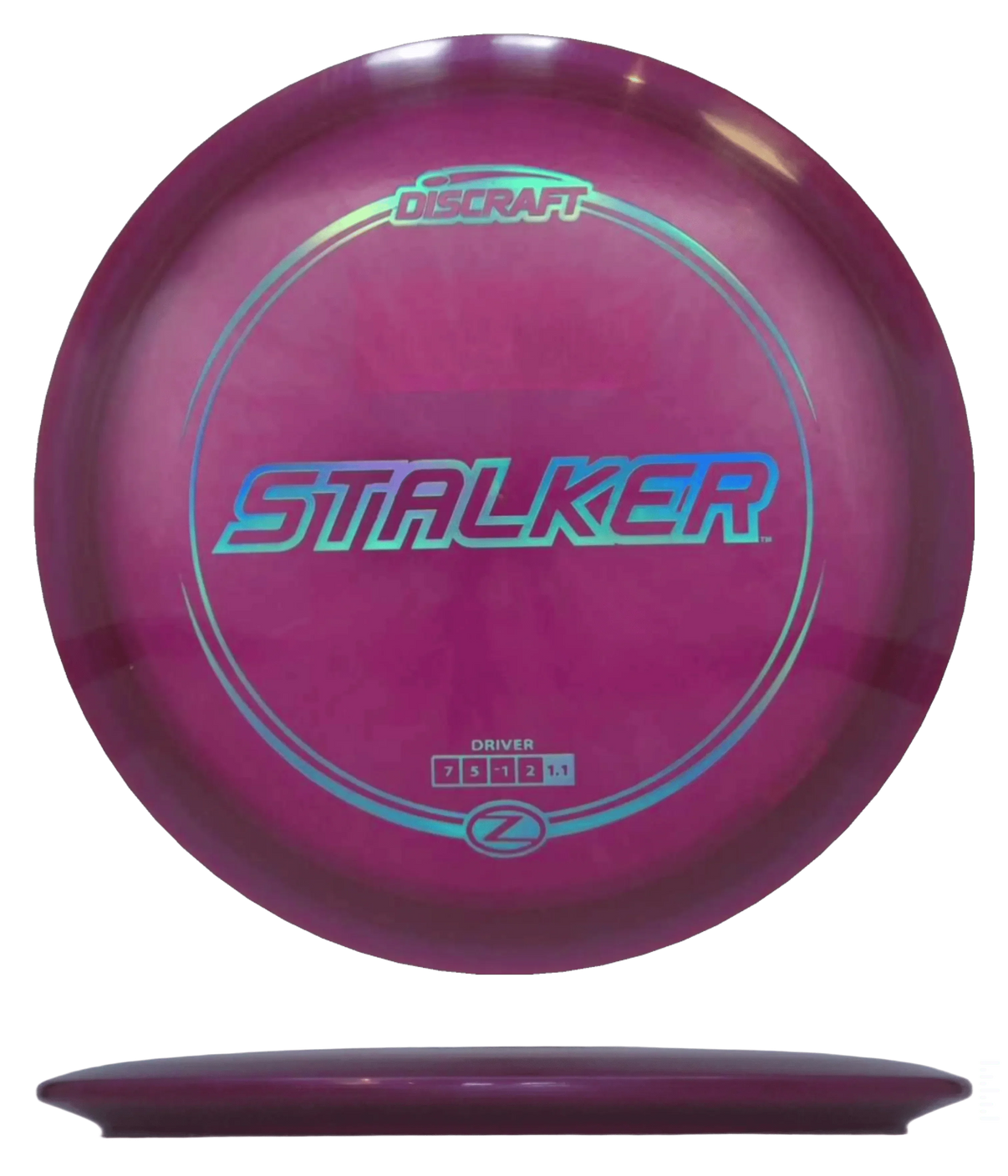 Discraft Stalker - Z Line / 175-76g - Burgundy (Blue Chrome) - Skyline Disc Golf