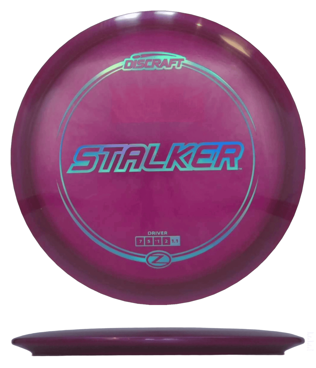 175 - 76g - Burgundy (Blue Chrome) Z Line Discraft Stalker - Skyline Disc Golf