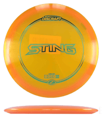 175 - 76g - Orange (Green Foil) Z Line Discraft Sting - Skyline Disc Golf