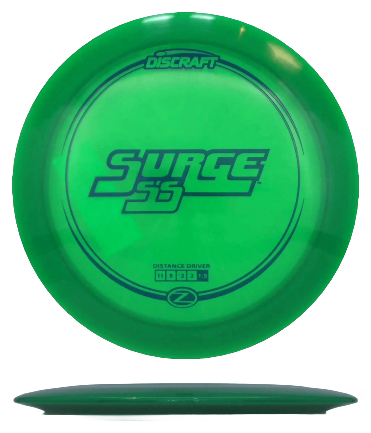 Discraft Surge SS - Z Line / 173-74g - Green (Blue Green) - Skyline Disc Golf