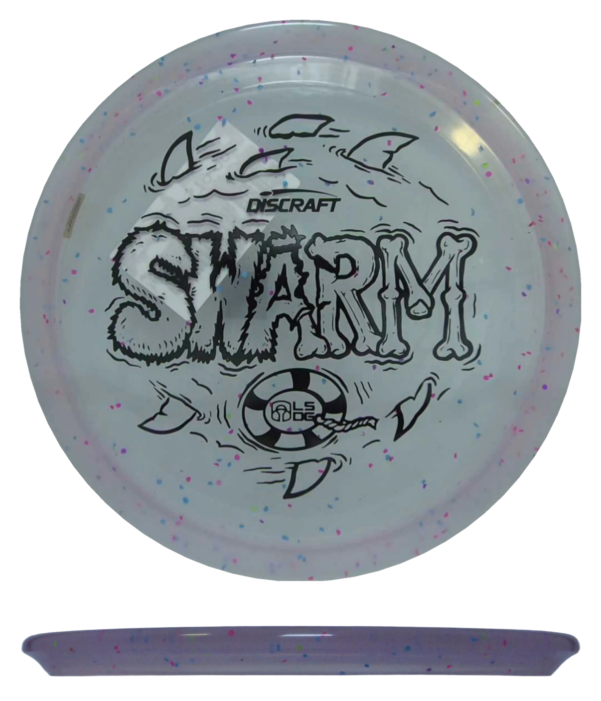 Discraft Swarm - CryZtal Z FLX / 173-74g - Clear Pink (Black) - Skyline Disc Golf