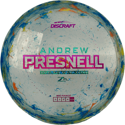 Discraft Swarm Discraft Swarm - Jawbreaker Z FLX - Andrew Presnell Tour Series / 177+ - Multicolor Jawbreaker (Blue Shamrocks/Magenta Chrome) - Skyline Disc Golf