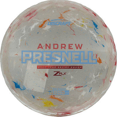 Discraft Swarm Discraft Swarm - Jawbreaker Z FLX - Andrew Presnell Tour Series / 177+ - Multicolor Jawbreaker (Red Orange Foil/Sky Blue) - Skyline Disc Golf