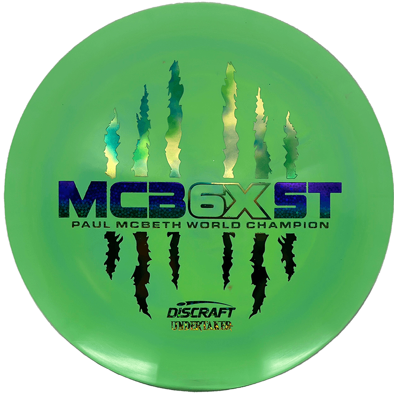 Discraft Undertaker Discraft Undertaker - ESP - Paul McBeth 6x Claw Edition / 170-72g - Lime (Blue Stars/Blue & Green Jellybean) - Skyline Disc Golf