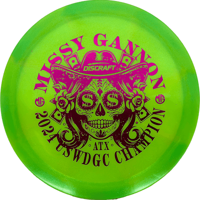 Discraft Undertaker Discraft Undertaker - Z Swirl / 173-74g - Lime Green (Magenta Foil) - Skyline Disc Golf