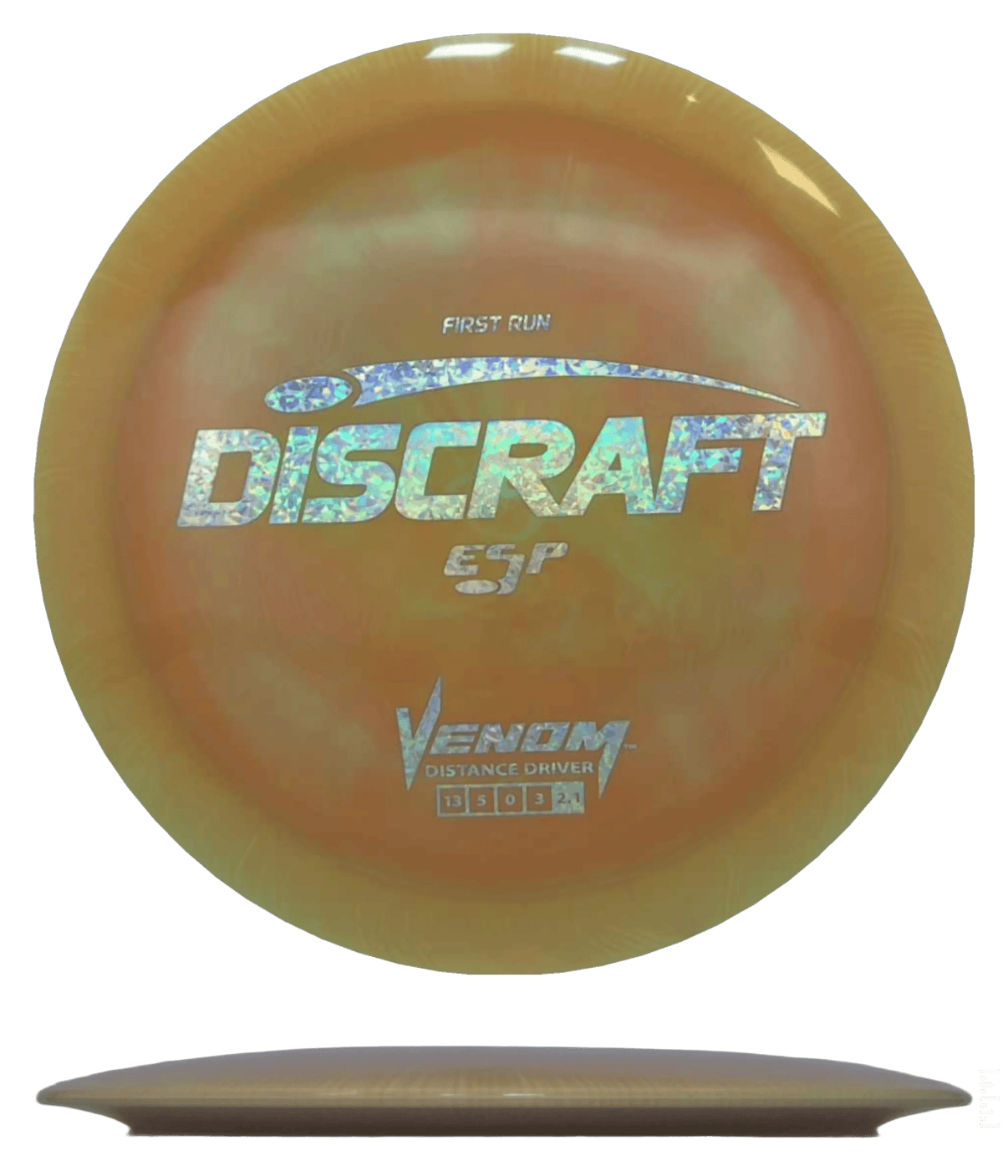 173 - 74g - Sandstone (Silver Shatter) ESP Discraft Venom - Skyline Disc Golf