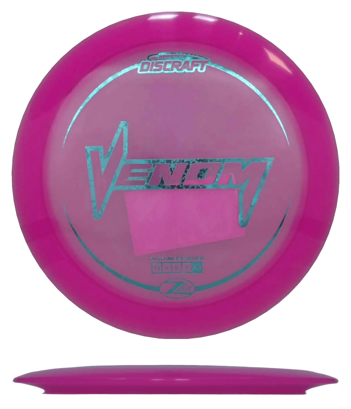 Discraft Venom - Z Lite / 159g - Hot Pink (Blue Snowflakes) - Skyline Disc Golf