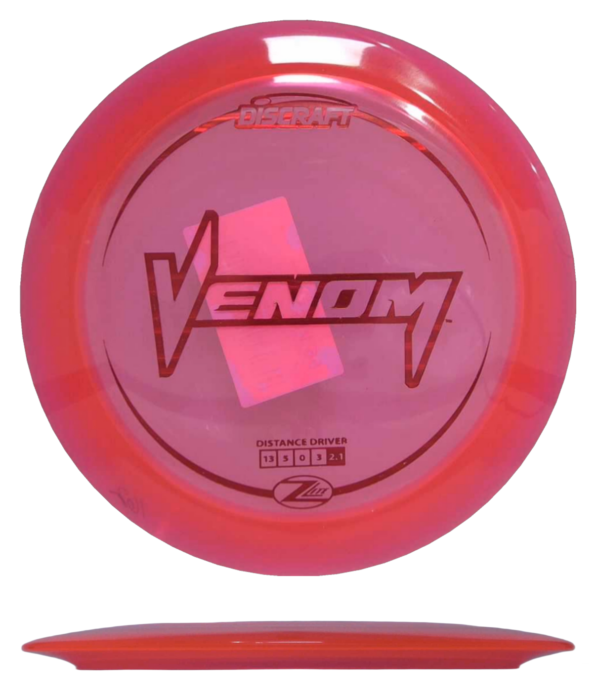 Discraft Venom - Z Line / 162g - Red-ish Pink (Red Foil) - Skyline Disc Golf